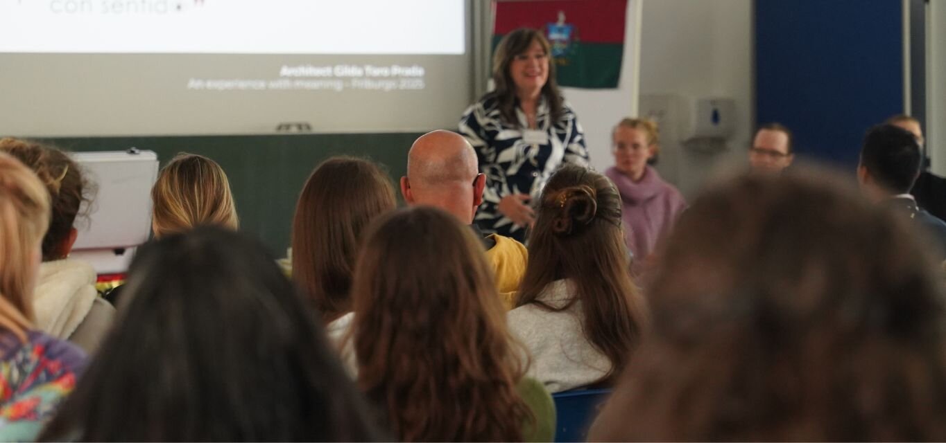 Publikum bei einem Gastvortrag im Rahmen der International Week an der KH Freiburg