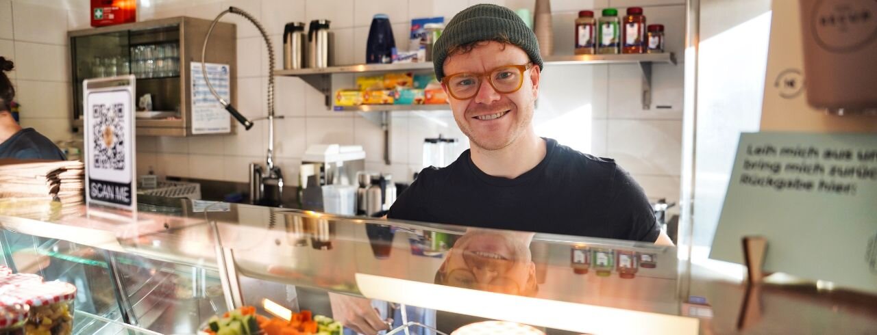 Niklas vom Café Corner der KH Freiburg