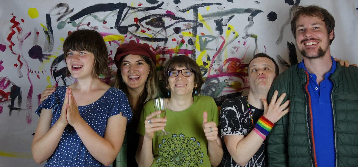 Von links nach rechts: Franca Bürkle, Emily Wernz, Theresa Baumgart, Robert Kernebeck und  Johannes von Stackelberg