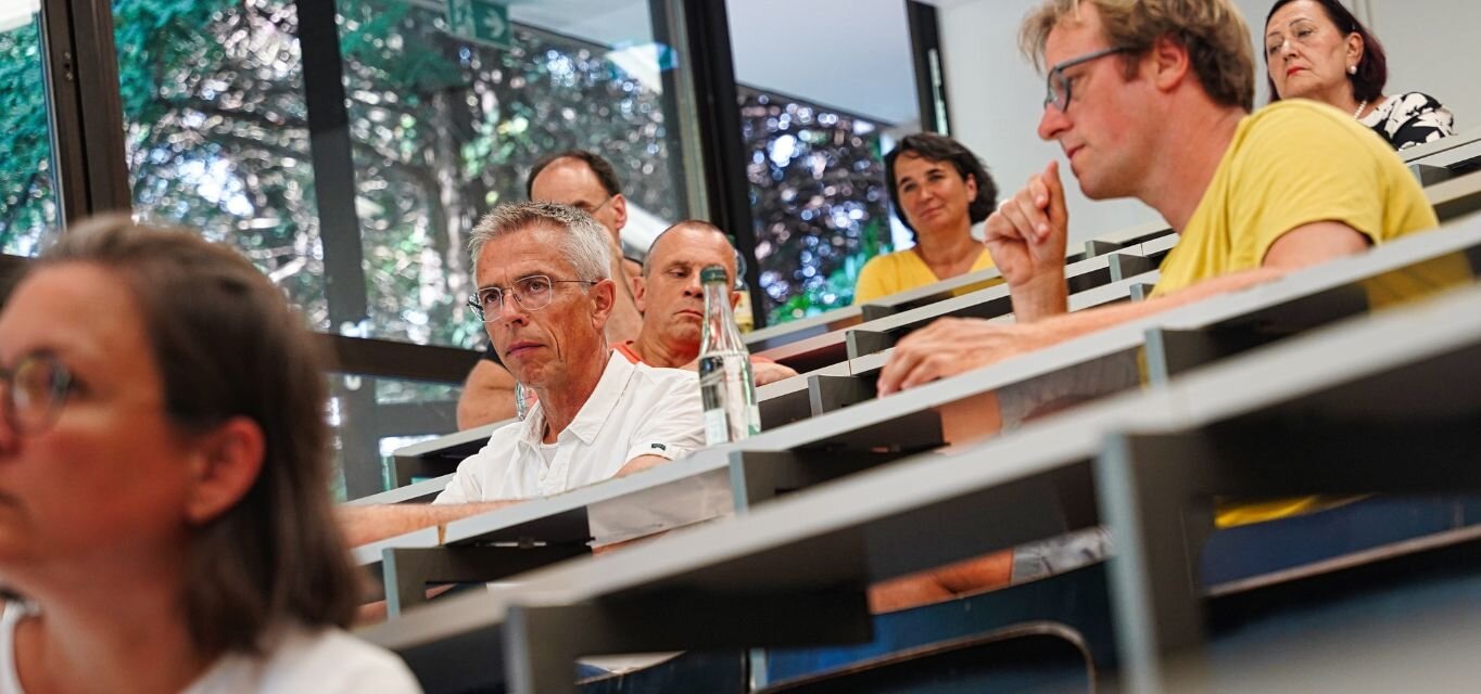 Publikum der Abschiedsvorlesung von Prof. Dr. Jürgen E. Schwab an der KH Freiburg