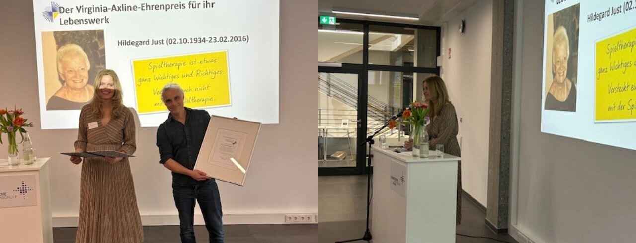 Prof. Hildegard Just erhielt posthum den Virginia-Axline-Ehrenpreis des Verbands für Personzentrierte Kinder- und Jugendlichenpsychotherapie und Beratung.